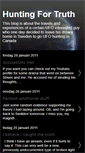 Mobile Screenshot of hunting-for-truth.blogspot.com