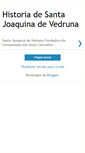 Mobile Screenshot of historiadesantajoaquina.blogspot.com