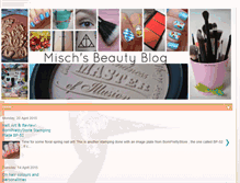 Tablet Screenshot of mischsbeautyblog.blogspot.com