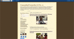 Desktop Screenshot of comunidadcarmelita11.blogspot.com