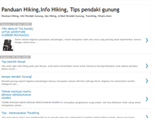 Tablet Screenshot of panduan-hiking.blogspot.com