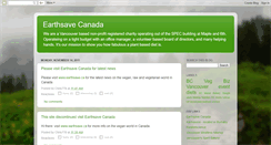 Desktop Screenshot of earthsavecanada.blogspot.com