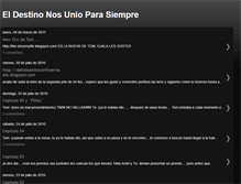 Tablet Screenshot of eldestinonosunioparasiempre.blogspot.com