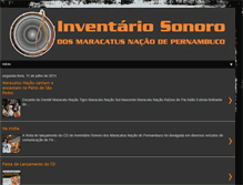 Tablet Screenshot of inventariomaracatus.blogspot.com