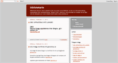 Desktop Screenshot of bibliotekarie.blogspot.com