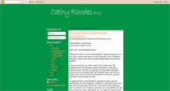 Desktop Screenshot of cathyrhodes.blogspot.com