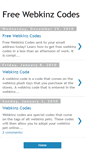 Mobile Screenshot of freewebkinzcodes.blogspot.com