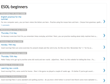 Tablet Screenshot of esol-beginners.blogspot.com