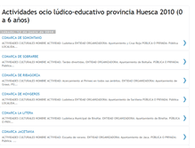 Tablet Screenshot of ocioinfantilprovinciahuesca.blogspot.com