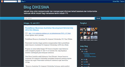 Desktop Screenshot of blogdikesma.blogspot.com