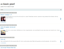 Tablet Screenshot of aclassicpearl.blogspot.com