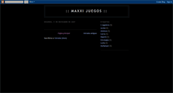 Desktop Screenshot of maxxijuegos.blogspot.com