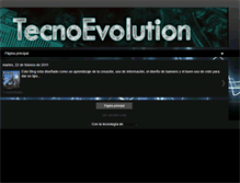 Tablet Screenshot of evolutiontechno.blogspot.com