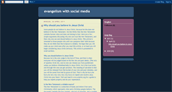 Desktop Screenshot of evangelismwithsocialmedia.blogspot.com
