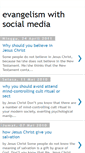 Mobile Screenshot of evangelismwithsocialmedia.blogspot.com