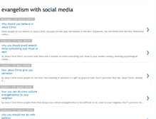 Tablet Screenshot of evangelismwithsocialmedia.blogspot.com