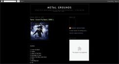 Desktop Screenshot of metal--grounds.blogspot.com