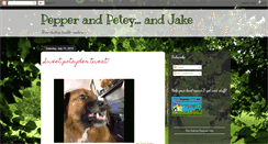 Desktop Screenshot of pepperandpetey.blogspot.com