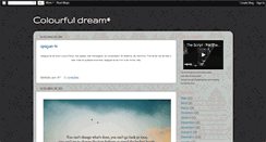 Desktop Screenshot of colourfulldream.blogspot.com