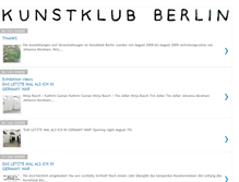 Tablet Screenshot of kunstklubberlin.blogspot.com