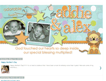 Tablet Screenshot of addieandalex.blogspot.com