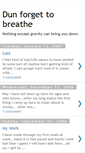 Mobile Screenshot of dunforgettobreathe.blogspot.com