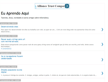 Tablet Screenshot of euaprendoaqui.blogspot.com