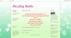 Desktop Screenshot of dazzling-batikz.blogspot.com