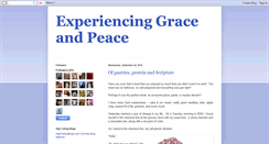 Desktop Screenshot of experiencingraceandpeace.blogspot.com