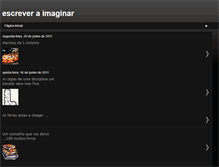 Tablet Screenshot of escreveraimaginar.blogspot.com
