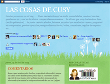 Tablet Screenshot of lascosasdecusy.blogspot.com