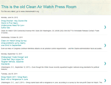 Tablet Screenshot of cleanairwatchpressroom.blogspot.com