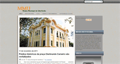 Desktop Screenshot of museumunicipaldeuberlandia.blogspot.com