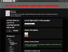 Tablet Screenshot of itisamurdercasenotahomicide.blogspot.com