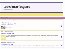 Tablet Screenshot of loquehacenlosgatos.blogspot.com