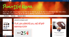 Desktop Screenshot of plus254kenya.blogspot.com