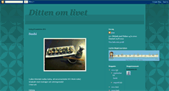 Desktop Screenshot of dittenomlivet.blogspot.com