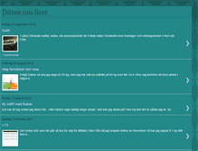 Tablet Screenshot of dittenomlivet.blogspot.com