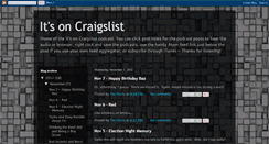 Desktop Screenshot of itsoncraigslist.blogspot.com