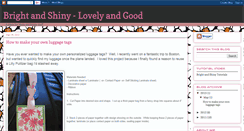 Desktop Screenshot of brightandshiny-lovelyandgood.blogspot.com