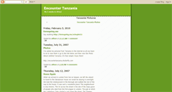 Desktop Screenshot of encounter-tanzania.blogspot.com