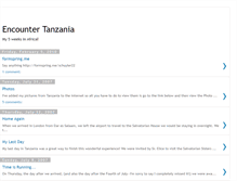 Tablet Screenshot of encounter-tanzania.blogspot.com