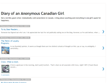 Tablet Screenshot of diaryofananonymouscanadiangirl.blogspot.com