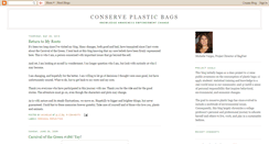 Desktop Screenshot of conserveplasticbags.blogspot.com