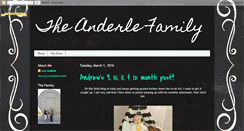 Desktop Screenshot of anderlefamily.blogspot.com