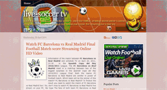 Desktop Screenshot of live-soccer-tvs.blogspot.com