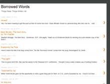 Tablet Screenshot of myborrowedwords.blogspot.com