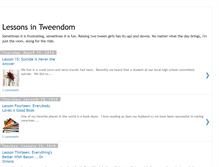 Tablet Screenshot of lessonsintweendom.blogspot.com