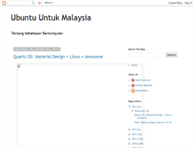Tablet Screenshot of melayubuntu.blogspot.com