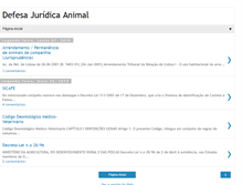 Tablet Screenshot of defesajuridicaanimal.blogspot.com